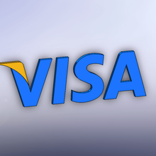 visa logo fashion 3d print model - Mito3D