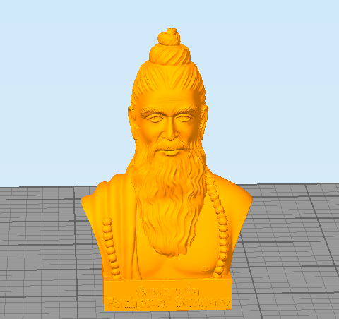 Vishwamitra Rishi Statue weise Männer Dichter Schriftsteller uralt 3D print model - Mito3D