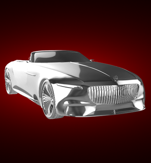 vision 6 mercedes-benz maybach concept car cabriolet race modern vehicle sports luxury touring prototype hypercar 3d print model - Mito3D