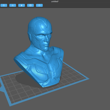 visión busto artilugio figurilla juego cuerpo humano hombre mujer Arte vengadores 3d print model - Mito3D