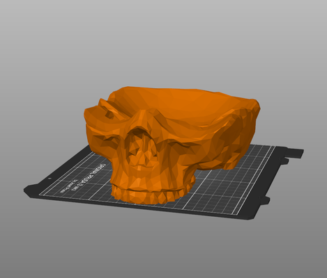 visione pro cristallo cranio in piedi mela freddo stampa posto 3d print model - Mito3D