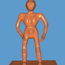 visiteur planète klexor statue 3d print model - Mito3D