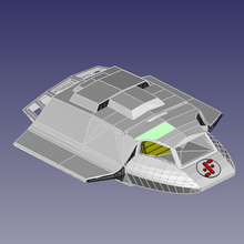 Ziyaretçi hava savaşçısı 375 şekil oyuncak gemi 3d print model - Mito3D