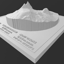 visoke volcano - mikeno karisimbi republic congo rwanda volcanoes vulcan vulcans volcanology vulcanolife nature relief topography mountain photogrammetry 3d 3d print model - Mito3D