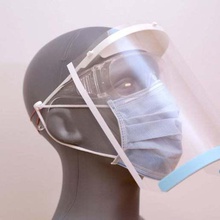 visor face shield 3-hole various topper protective ppe 3d print model - Mito3D