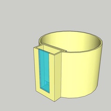 visual pot home plnatas flowerpot 3d print model - Mito3D