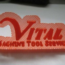 vital machine tool logo signs_logos 3d print model - Mito3D