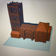 vitigudine de la iglesia arquitectura torre viti vitigudino 3d print model - Mito3D