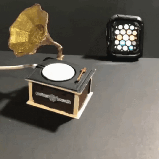 vitrola stand de carga apple watch 3d print model - Mito3D