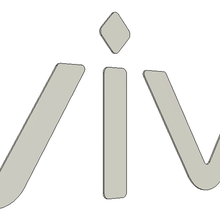 vivo akıllı telefon iqoo işaret harfler 3d print model - Mito3D
