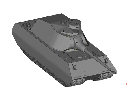 vk 10001 Super schwer Deutsche Panzer stl Welt Modell 3d print model - Mito3D