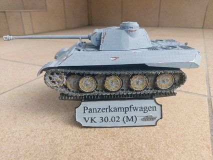 vk 3002 panther prototype scale 1 35 model making tank tanks ww2 german germany 3d print model - Mito3D
