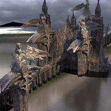 vlad fallen swords castle bridge fort 3d print model - Mito3D