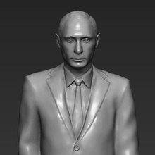 vladimir putin, 3d hazır stl n baskı sanat heykel heykelcik minyatür jinping clinton merkel trump politcian politikanın Rusya Başkan 3d print model - Mito3D