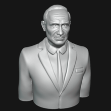 Vladimir Putin fracasso 3d imprimível modelo Presidente política arte figura estátua escultura cabeça cara pessoa humano miniatura miniaturas decoração 3d print model - Mito3D