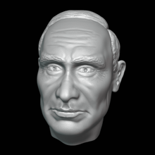 Vladimir Putin cabeça detalhado 3d imprimível Presidente líder estátua retrato escultura esculturas figura decoração pessoa cara impressão 3dprint print3d estatuetas 3d print model - Mito3D