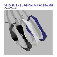 vmo sms - máscara quirúrgica sellador coronavirus covid-19 varios quirurgica quirúrgico el filtro de seguridad respirador la mitad cara 3d print model - Mito3D