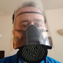 vmo visors mask v2 v3 - 3d-printed protective coronavirus covid-19 various face shield faceshield visera visor protection filter safety respirator half 3d print model - Mito3D