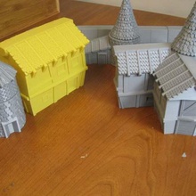 vmt - Dorf-Häuser 1 Spiel Spielzeug wargame vase Gelände rpg pathfinder Modus d&d 3d print model - Mito3D
