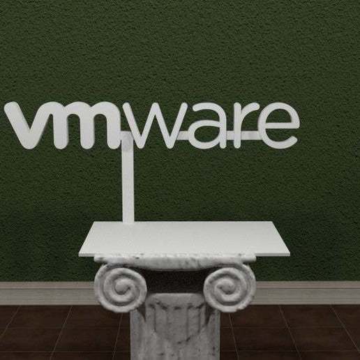 vmware logo art signes logos ware vm le stand signe de modèle cadre sélection l'emblème génial 3dpicks 3D print model - Mito3D