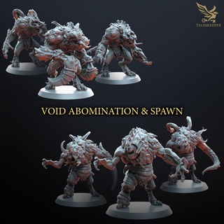 void abomination & spawn dark fantasy grim rpg chaos dnd 3d print model - Mito3D