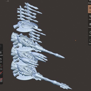 geçersiz elf elmas mızrak Küçük kule yükseltmeler Uzay tank ateş prizma masaüstü savaş oyun fareyle üzerine gelme taretler 3d print model - Mito3D