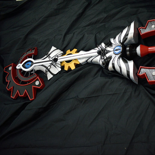 void gear sora keyblade modello 3d - file di stampa gioco kingdom hearts 3 kh3 cosplay 3D print model - Mito3D