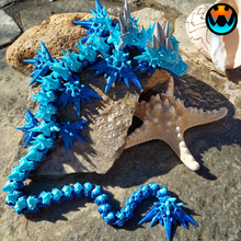 geçersiz deniz Ejderha eklemli esnek kıpırdatmak Evcil Hayvan Yazdır yer fantezi yılan Sanat Su oyuncak kertenkele mafsallı 3d print model - Mito3D