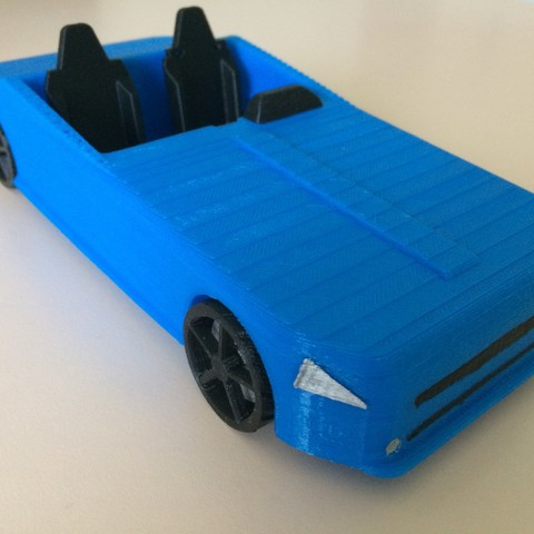 voiture art 3D print model - Mito3D