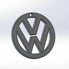 voklwagen anahtar yüzük Volkswagen araba 3d print model - Mito3D