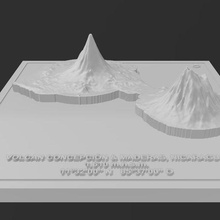 volcan concepcion & maderas - nicaragua volcanoes vulcan vulcans volcanology vulcanostories vulcanolife nature relief topography volcano mountain mount woods photogrammetry 3d 3d print model - Mito3D