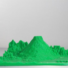 vulcão etna na itália montanha vários montana a geografia Mapa 3d escola 3d print model - Mito3D