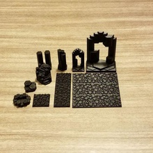 en basalte caverne compatible meepleverse jeu le meeple meeples dessus de table table, terrain volcanique volcan wargame jouet d'accessoires 3d print model - Mito3D
