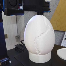 volcanic egg lamp art 3d print model - Mito3D