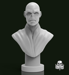 voldemort harry potter bust collectible art sculpture geek book 3d print model - Mito3D