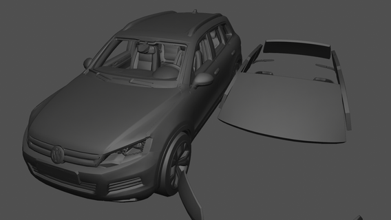 vagão touareg Volkswagen toureg carro SUV 2020 2017 2022 2023 3d impressão brinquedo imprimível 3d print model - Mito3D
