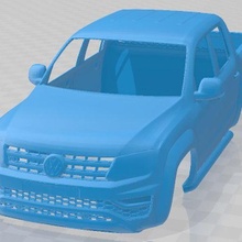Volkswagen amarok linea alta doble taxi 2020 imprimible cuerpo coche vehiculo 3d print model - Mito3D
