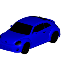 volkswagen scarabée 3d print model - Mito3D