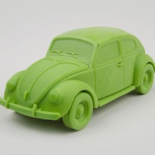 volkswagen beetle - foldable 4d 3d print model - Mito3D