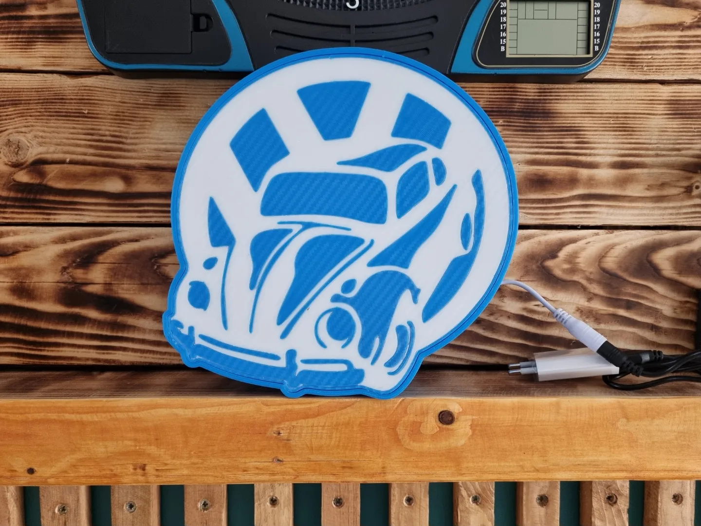 Volkswagen escarabajo lámpara coche vehiculo mariquita logo w carretera ligero rueda faro 3D print model - Mito3D