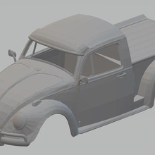 volkswagen beetle pick-up-printable Körper Auto Spiel Käfer pick bedruckbar ist slot scalextric shell rc radio die überwachung tamiya miniz 1-10 1-32 1-18 1-24 3d print model - Mito3D