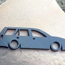 Volkswagen bora llavero coche vehiculo vw 3d print model - Mito3D