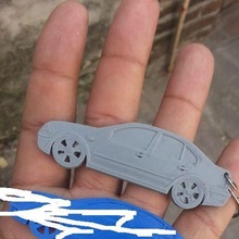 Volkswagen Bora vw akım anahtarlık anahtar yüzük Zincir Oto arabalar orijinal araba Sanat 3d print model - Mito3D