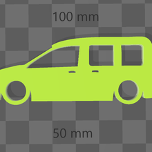 Volkswagen caddy 2 anahtar yüzük Sanat anahtarlık araba 3d print model - Mito3D
