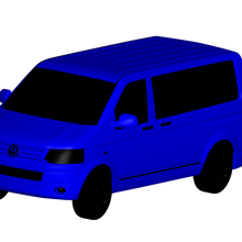 volkswagen caravelle 3d print model - Mito3D