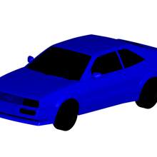 volkswagen corrado 3d print model - Mito3D