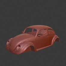 volkswagen cox ladybug art vw 3d print model - Mito3D