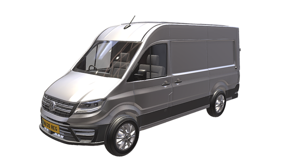 volkswagen artisan van voiture auto crafter transport véhicule commercial vehicle 3d print model - Mito3D