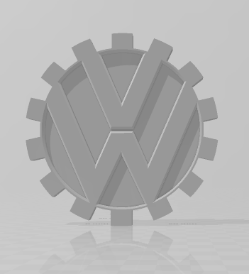 Volkswagen emblema coche vehiculo Passat 3D print model - Mito3D