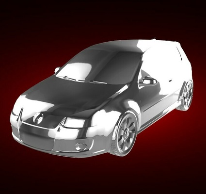 volkswagen golf gti 5 gt automobile car vehicle rally race sports derby supercar 3d print model - Mito3D